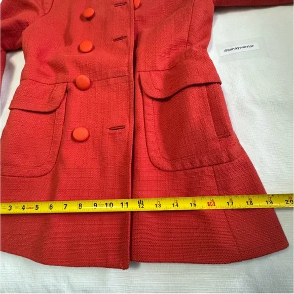 Banana Republic Red Double-Breasted Women's Jacket XS - Picture 9 of 12